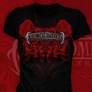 Total Domination T-Shirt Roses on Black